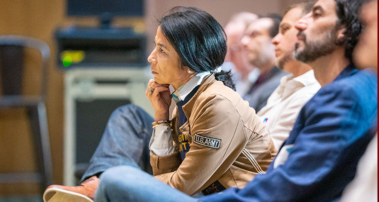 people in audience at conference